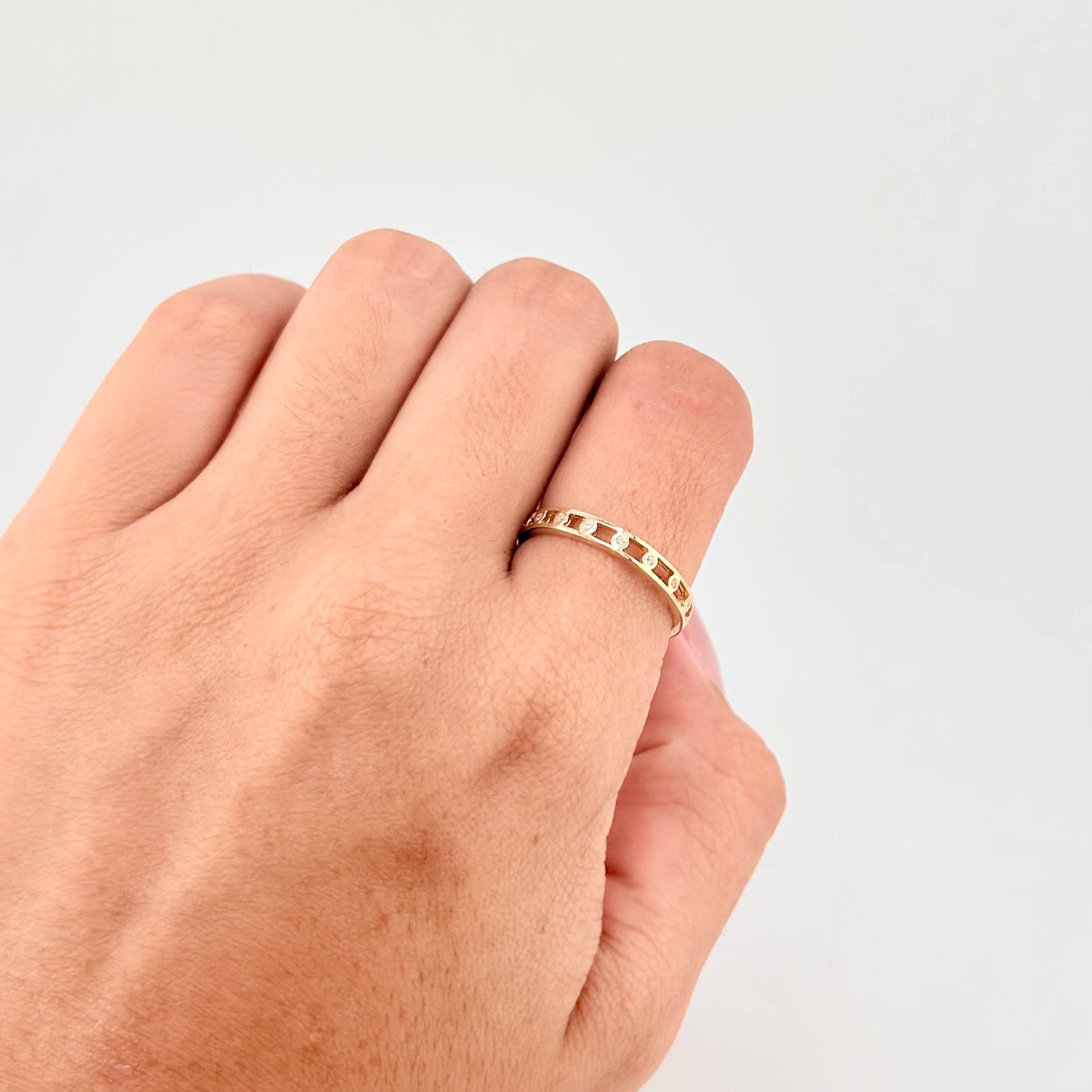 Anillo Casual 2.05g / T9 Oro Amarillo 18K
