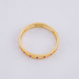 Anillo Cinturón de Chispas 1.85g / T8 1/4 Oro Amarillo 18K