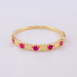 Anillo Corazón Destello 1.4g / T7 1/4 Oro Amarillo 18K