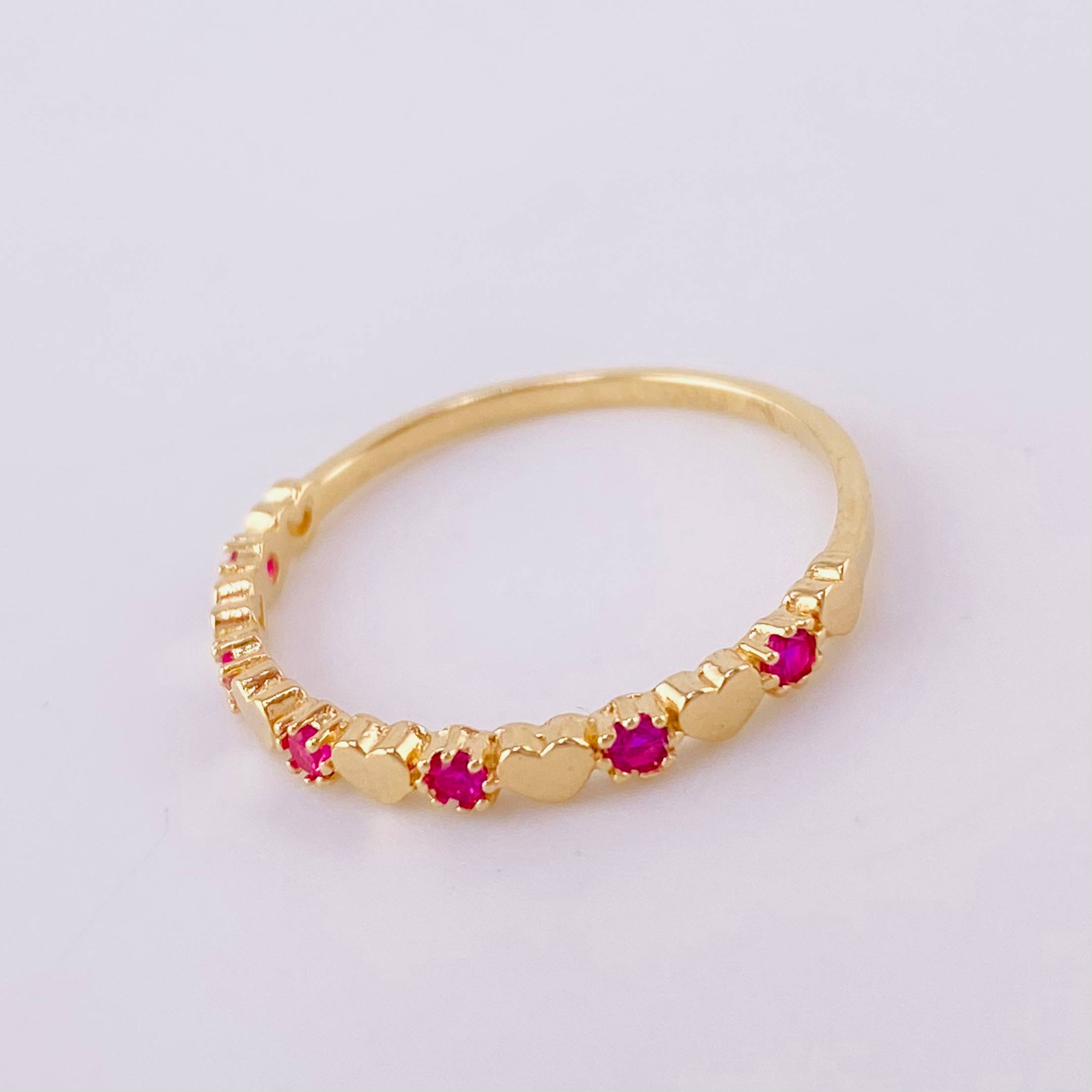 Anillo Corazón Destello 1.4g / T7 1/4 Oro Amarillo 18K