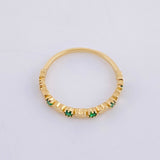 Anillo Churumbela Corazones 1.3g / T5 3/4 Oro Amarillo 18K