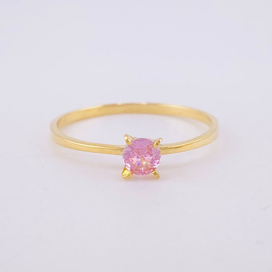 Anillo Solitario 1.3g / T9 1/4 Oro Amarillo 18K