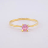 Anillo Solitario 1.3g / T9 1/4 Oro Amarillo 18K