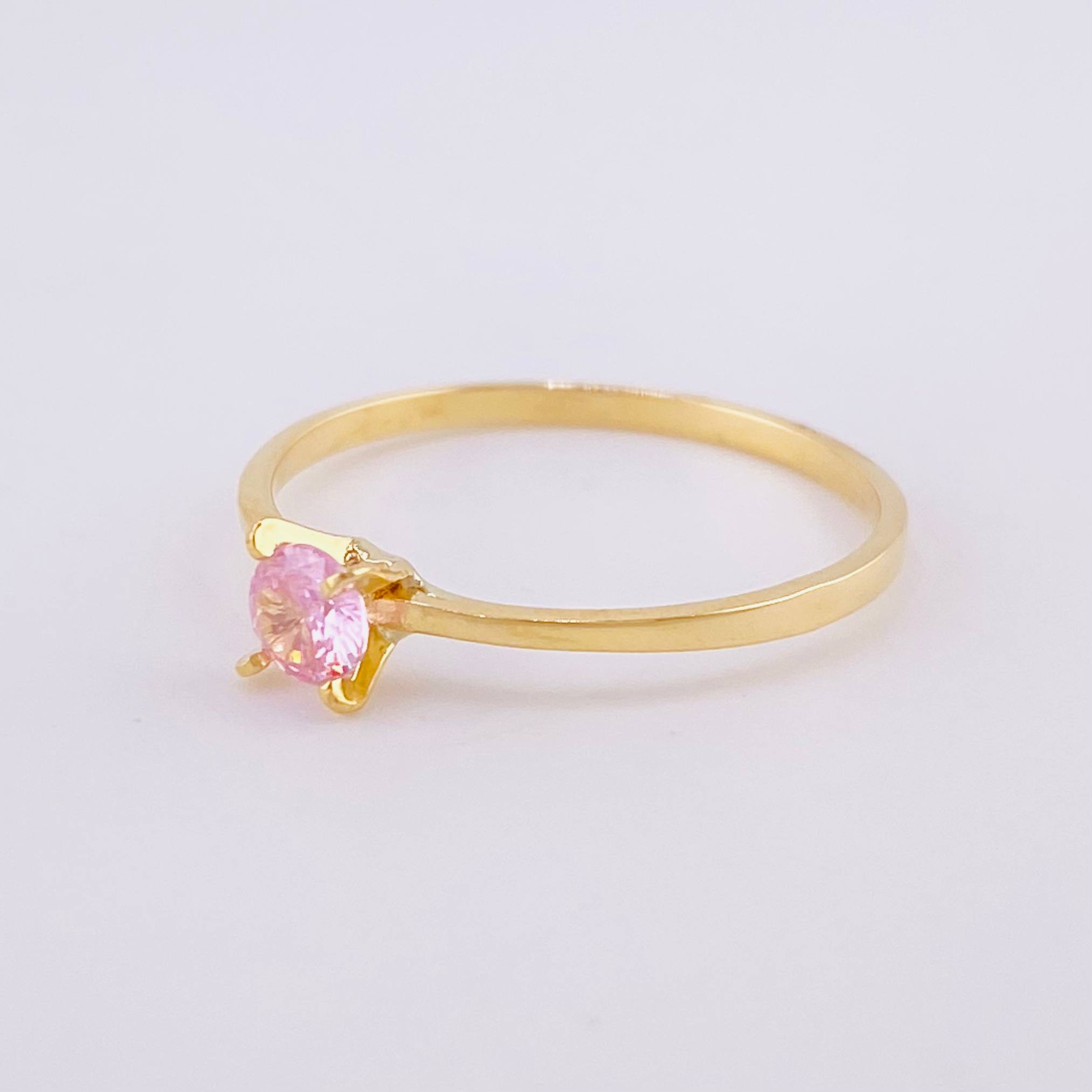 Anillo Solitario 1.3g / T9 1/4 Oro Amarillo 18K
