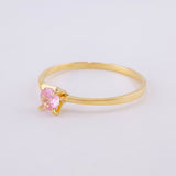 Anillo Solitario 1.3g / T9 1/4 Oro Amarillo 18K