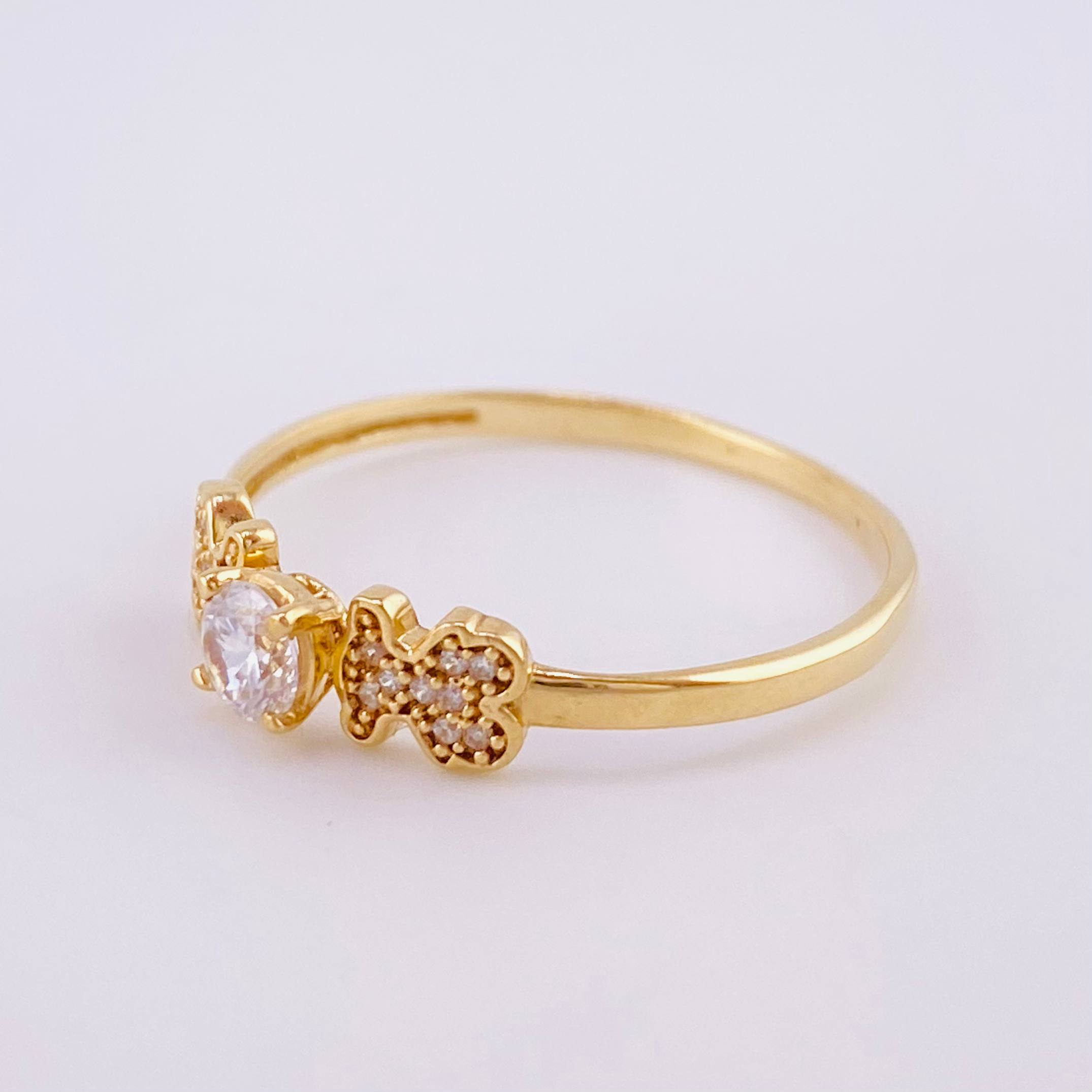 Anillo Tous 1.85g / T7 1/4 Oro Amarillo 18K