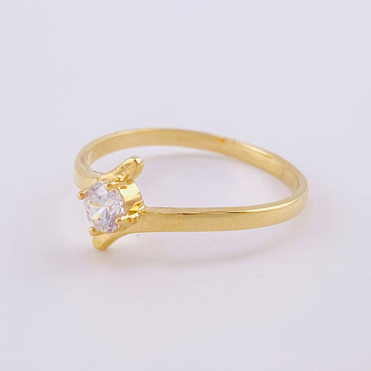 Anillo Solitario 1.85g / T10 3/4 Oro Amarillo 18K