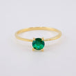 Anillo Solitario 1.1g / T7 Oro Amarillo 18K