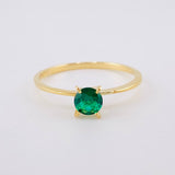 Anillo Solitario 1.1g / T7 Oro Amarillo 18K