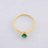Anillo Solitario 1.25g / T8 1/2 Oro Amarillo 18K