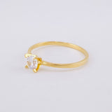 Anillo Solitario 1.3g / T9 Oro Amarillo 18K
