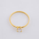Anillo Solitario 1.25g / T8 1/2 Oro Amarillo 18K
