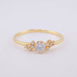 Anillo Solitario Primavera 1.6g / T7 3/4 Oro Amarillo 18K