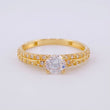 Anillo Solitario Doble Carril 2.75g / T9 1/4 Oro Amarillo 18K