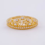 Anillo 15s 2.1g / T7 1/2Oro Amarillo 18K