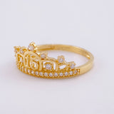 Anillo Corona 15s 1.95g / T4 3/4  Oro Amarillo 18K