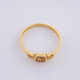 Anillo Jazmin 15s 1.5g / T6 3/4 Oro Amarillo 18K