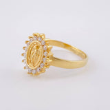 Anillo Virgen Milagrosa 4.55g / T9 1/4 Oro Amarillo 18K