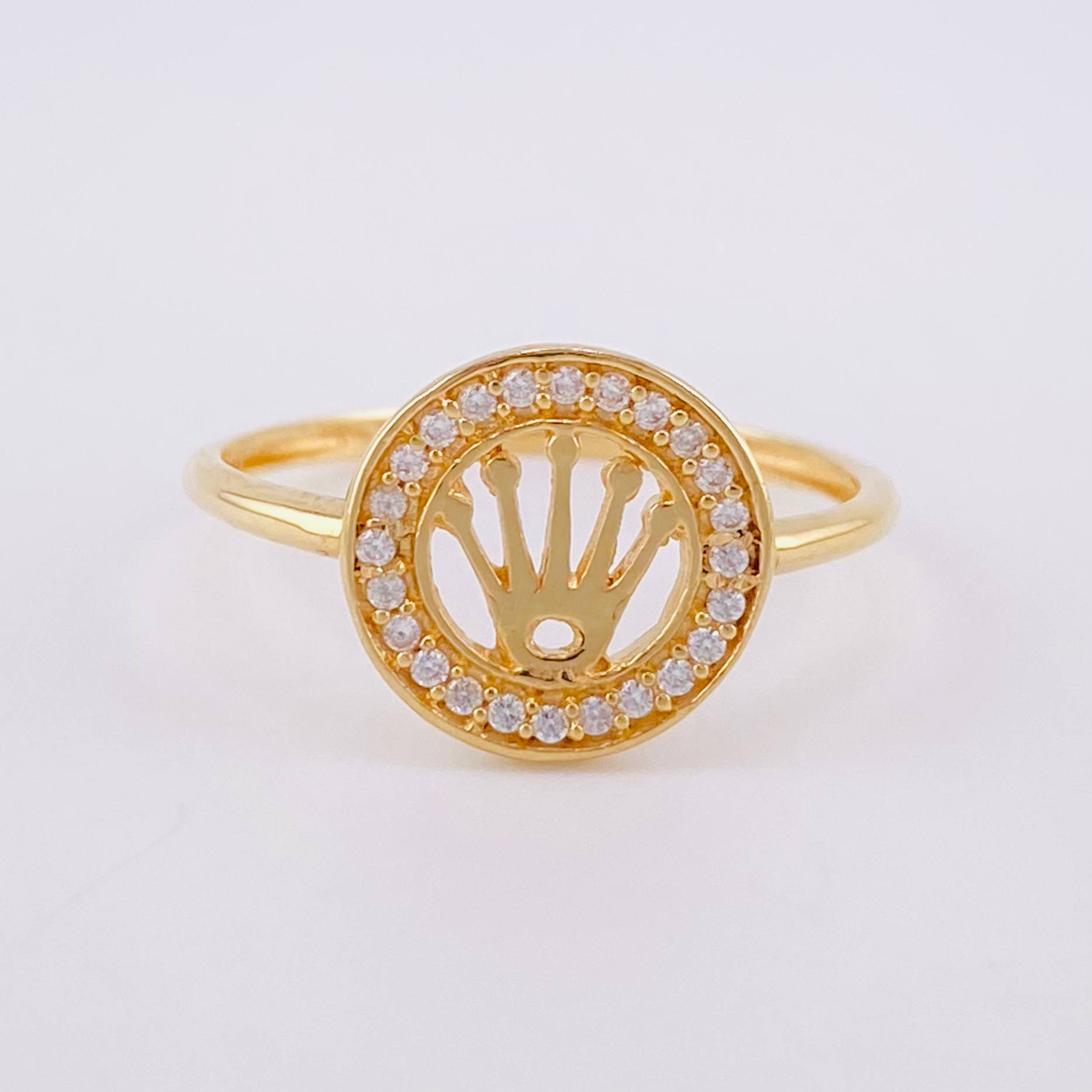 Anillo Corona 1.8g / T6 3/4 Oro Amarillo 18K