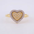 Anillo Corazón Sofisticado 2.65g / T7 1/4 Oro Amarillo 18K