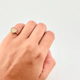 Anillo Corazón Tupido 2.4g / T3 3/4 Oro Amarillo 18K