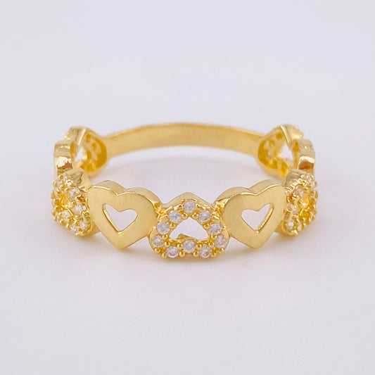 Anillo Carril de Amor 2.6g / T5 1/2 Oro Amarillo 18K