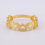 Anillo Carril de Amor 2.8g / T8 1/2 Oro Amarillo 18K