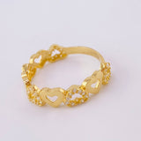 Anillo Carril de Amor 2.8g / T8 1/2 Oro Amarillo 18K