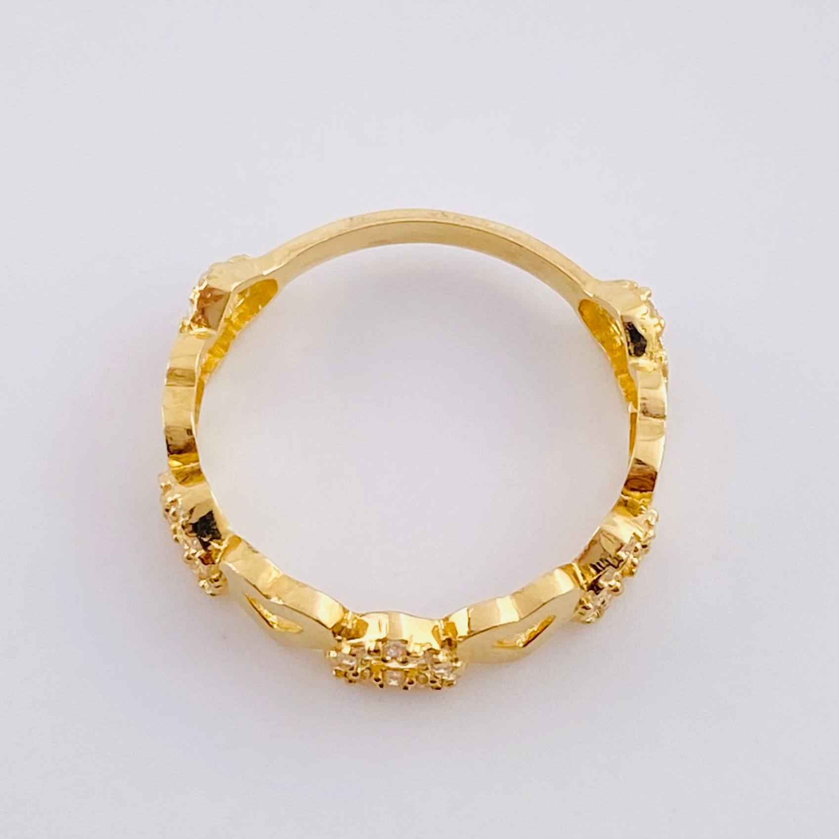 Anillo Carril de Amor 2.6g / T5 1/2 Oro Amarillo 18K