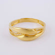 Anillo Entrelazado 3.4g / T9 1/4 Oro Amarillo 18K