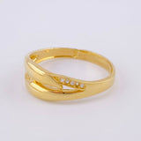 Anillo Entrelazado 3.1g / T7 3/4 Oro Amarillo 18K