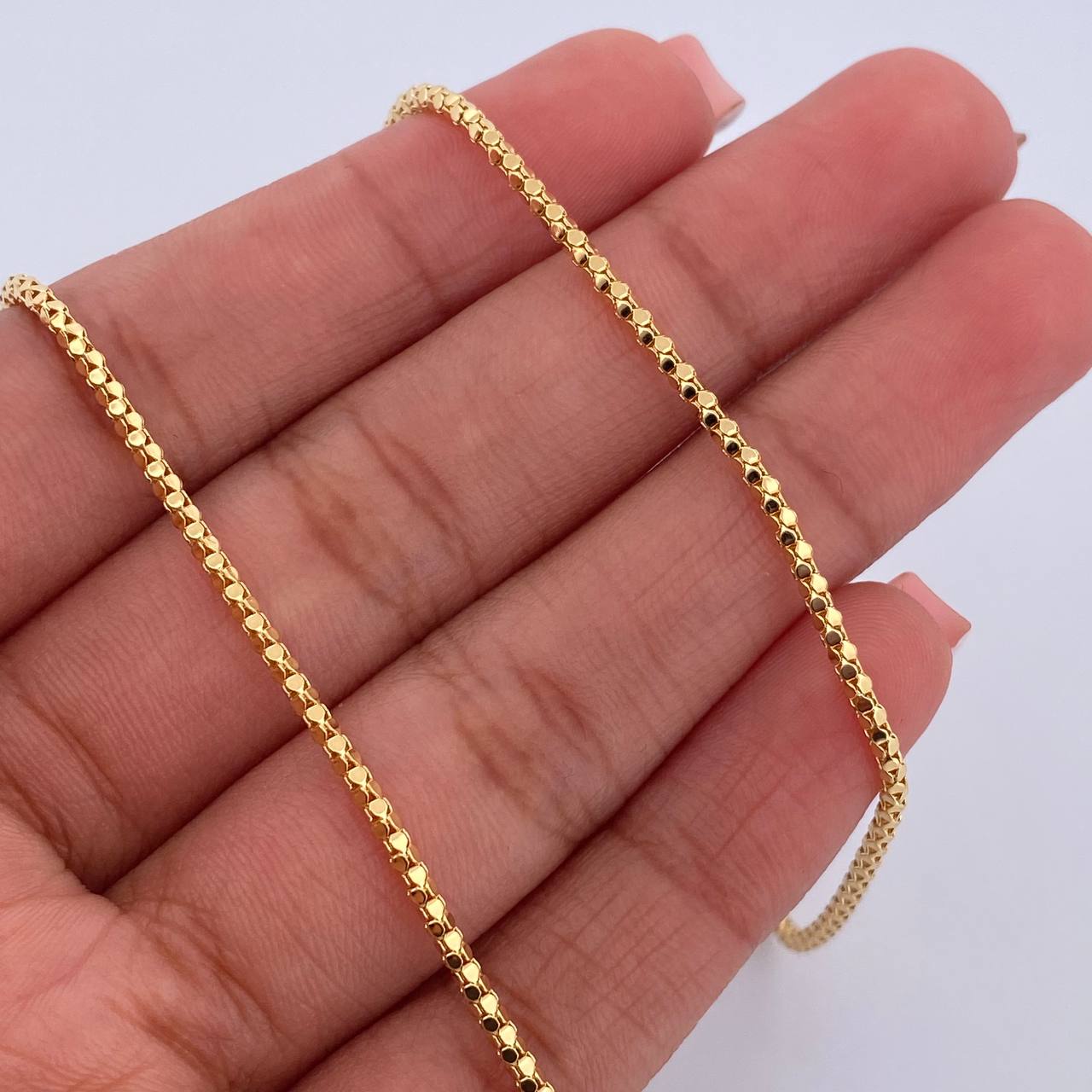 Cadena Cordon 4.6gr / 45cm / 1.5mm Oro Amarillo +3 18K $