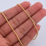 Cadena Cordon 4.6gr / 45cm / 1.5mm Oro Amarillo +3 18K $