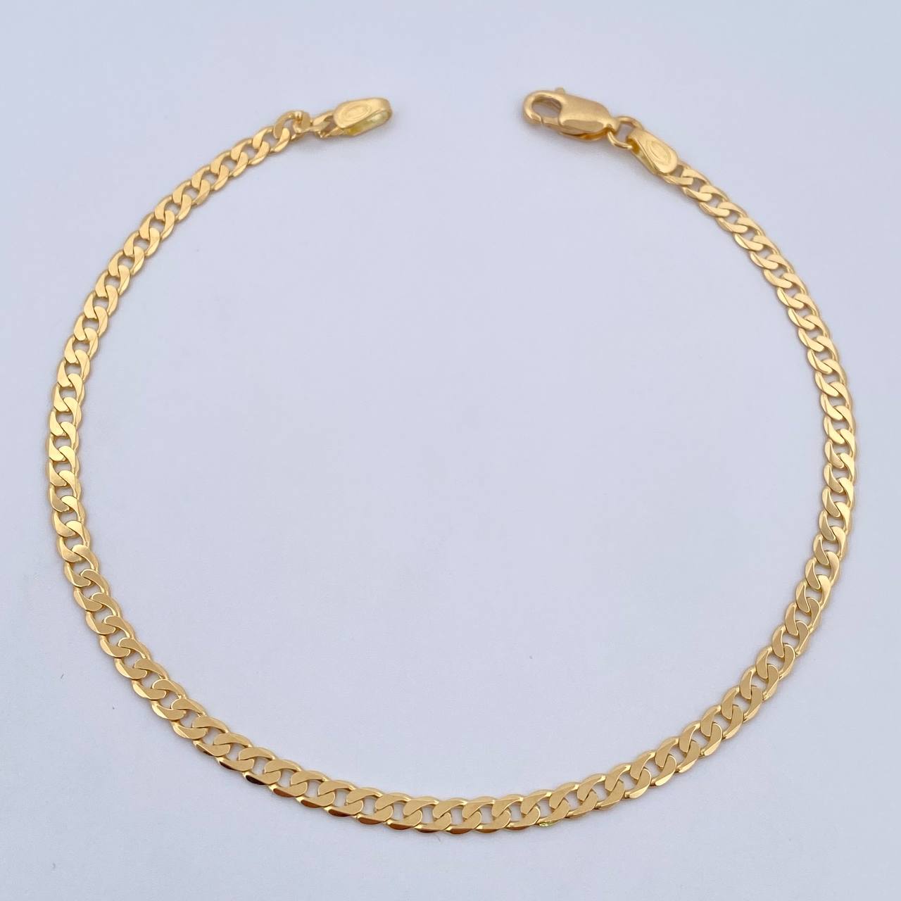 Pulso Cubano 3.65gr / 21.4cm / 2.7mm Oro Amarillo +0 18K &