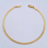 Pulso Cubano 3.65gr / 21.4cm / 2.7mm Oro Amarillo +0 18K &