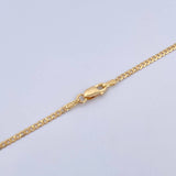 Cadena Cubana 3.2gr / 45.2cm / 1.7mm Oro Amarillo +0 18K &