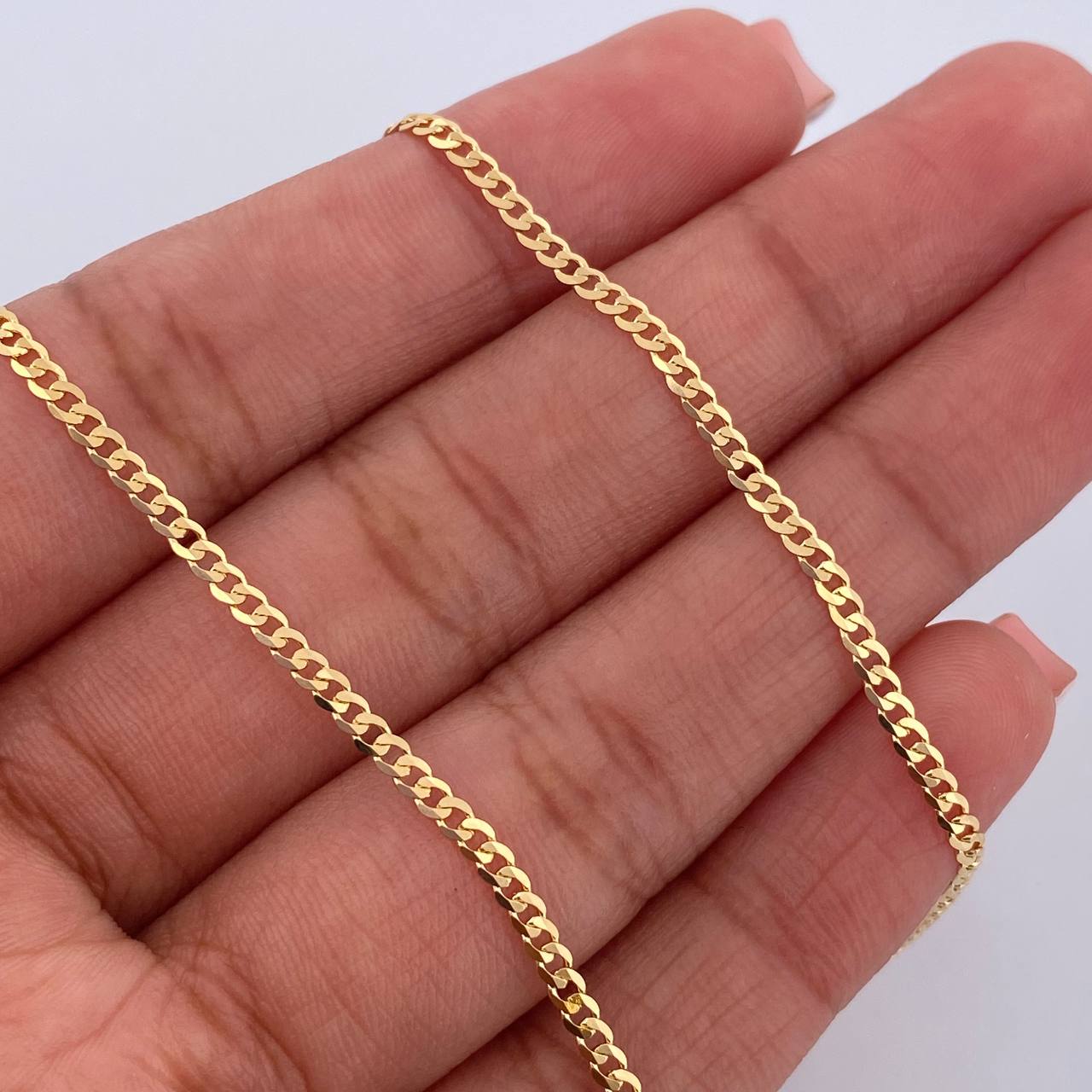 Cadena Cubana 3.2gr / 45.2cm / 1.7mm Oro Amarillo +0 18K &
