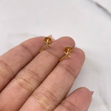Topos Cruz 0.65gr / Circon Blanco Oro Amarillo 18K &