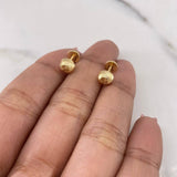 Topos Media Bola 0.65gr / 5mm Diamantadas Oro Amarillo 18K &