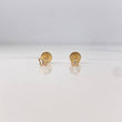 Topos Mariposa 0.45gr / Circon Blanco Oro Amarillo 18K &
