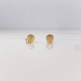 Topos Mariposa 0.45gr / Circon Blanco Oro Amarillo 18K &
