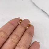 Topos Mariposa 0.45gr / Circon Azul Oro Amarillo 18K &