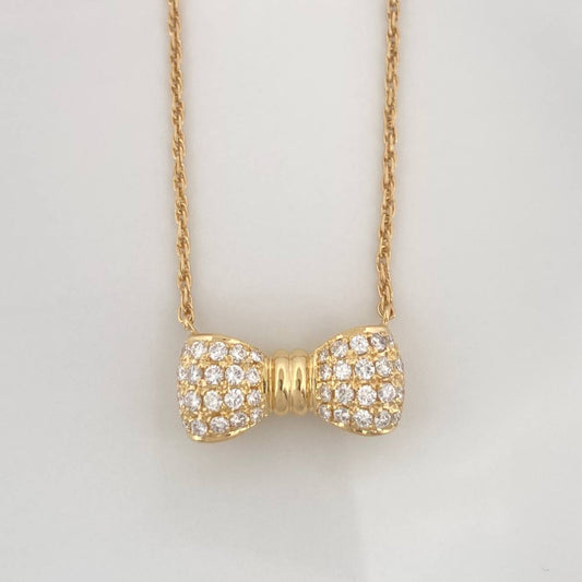 Cadena Singapur Moño Diamante 40pts 5g / 40cm / 1.24mm Oro Amarillo 18K