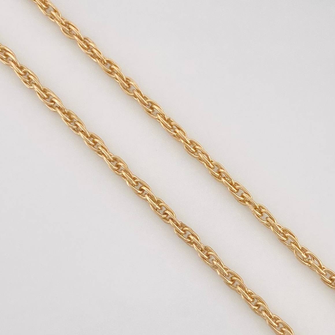 Cadena Singapur Moño Diamante 40pts 5g / 40cm / 1.24mm Oro Amarillo 18K