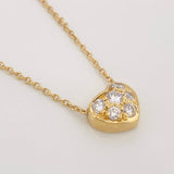 Cadena Rolo Corazon Diamante 12pts 2.55g / 40cm / 1mm Oro Amarillo 18K