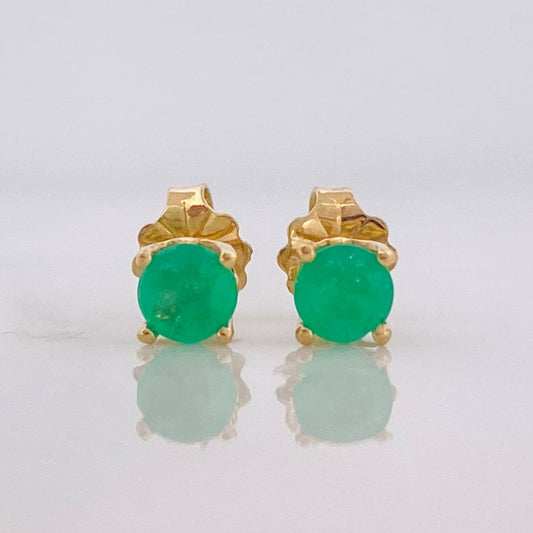 Topos Cuatro Garras Esmeralda 40pts 1.05g / 3.96mm Oro Amarillo 18K