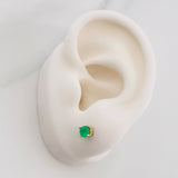 Topos Cuatro Garras Esmeralda 40pts 1.05g / 3.96mm Oro Amarillo 18K