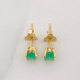 Topos Cuatro Garras Esmeralda 40pts 1.05g / 3.96mm Oro Amarillo 18K