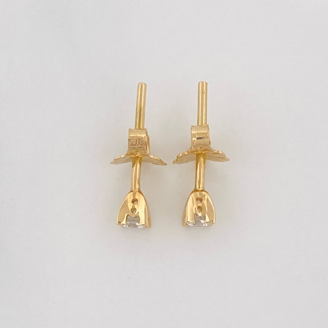 Topos Destello Diamante 12pts 0.8g / 2.82mm Oro Amarillo 18K