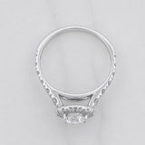 Anillo Halo Solitario Diamantes 1.33qts 3.45g / T7 1/4 Oro Blanco 18K